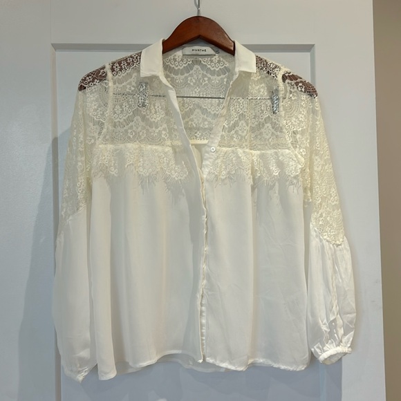 MUNTHE 3/4 sleeve blouse - Picture 1 of 7